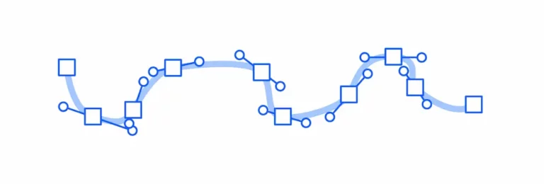 Tracé à l'outil plume raté