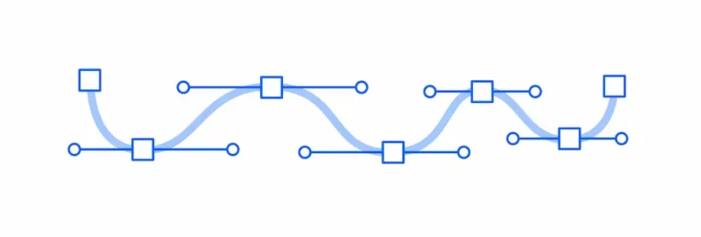 Tracé à l'outil plume réussi