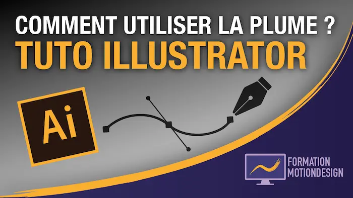 Apprendre à utiliser l’outil plume sur Illustrator étape par étape pour réaliser des courbes et formes vectorielles