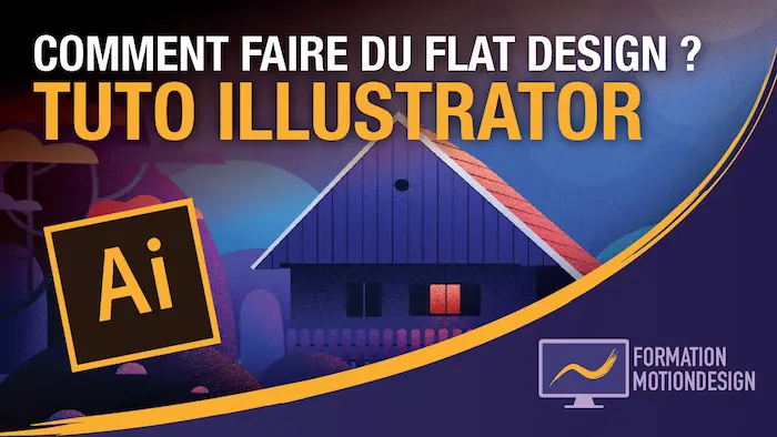 Tutoriel Illustrator pour apprendre à faire du flat design graphique étape par étape