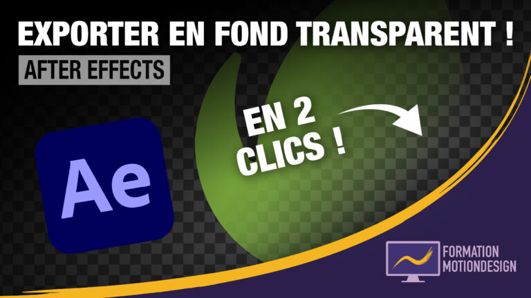 Comment exporter en fond transparent sur After Effects ? – Tuto export After Effects