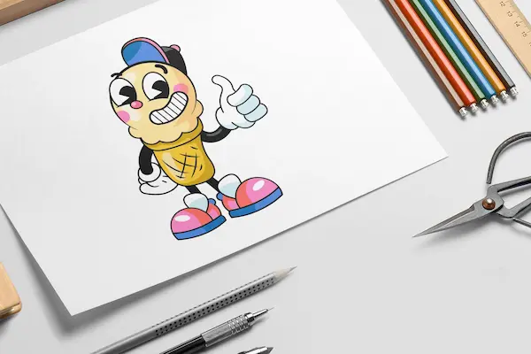 Illustration de personnage 2D