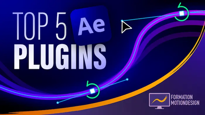 Image tutoriel YouTube top 5 plugins After Effects gratuits et utiles pour gagner du temps, optimiser ses animations et améliorer la productivité en motion design.